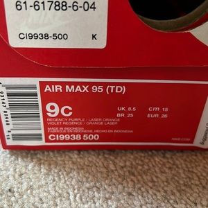 NIB nike air max 95